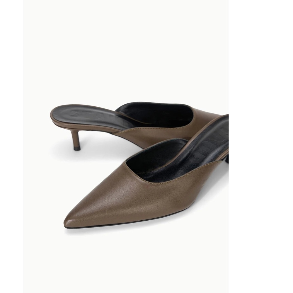 Sebastian Kitten Heel Mule ~ Truffle